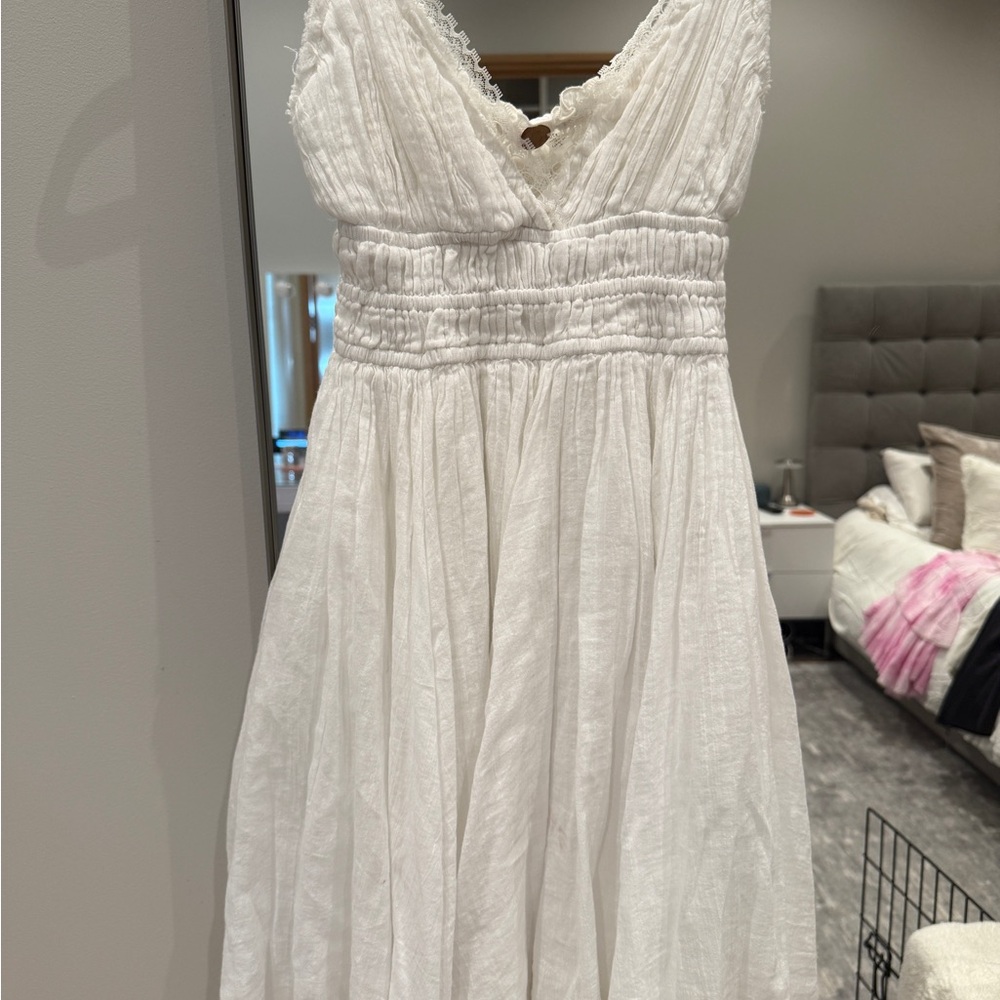 White Flowy FP Dress